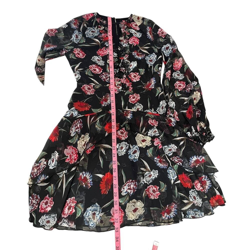 Foxiedot Alva Floral Mini Dress Size XS Whimsy Coquette Chic Wedding Guest - Picture 11 of 16